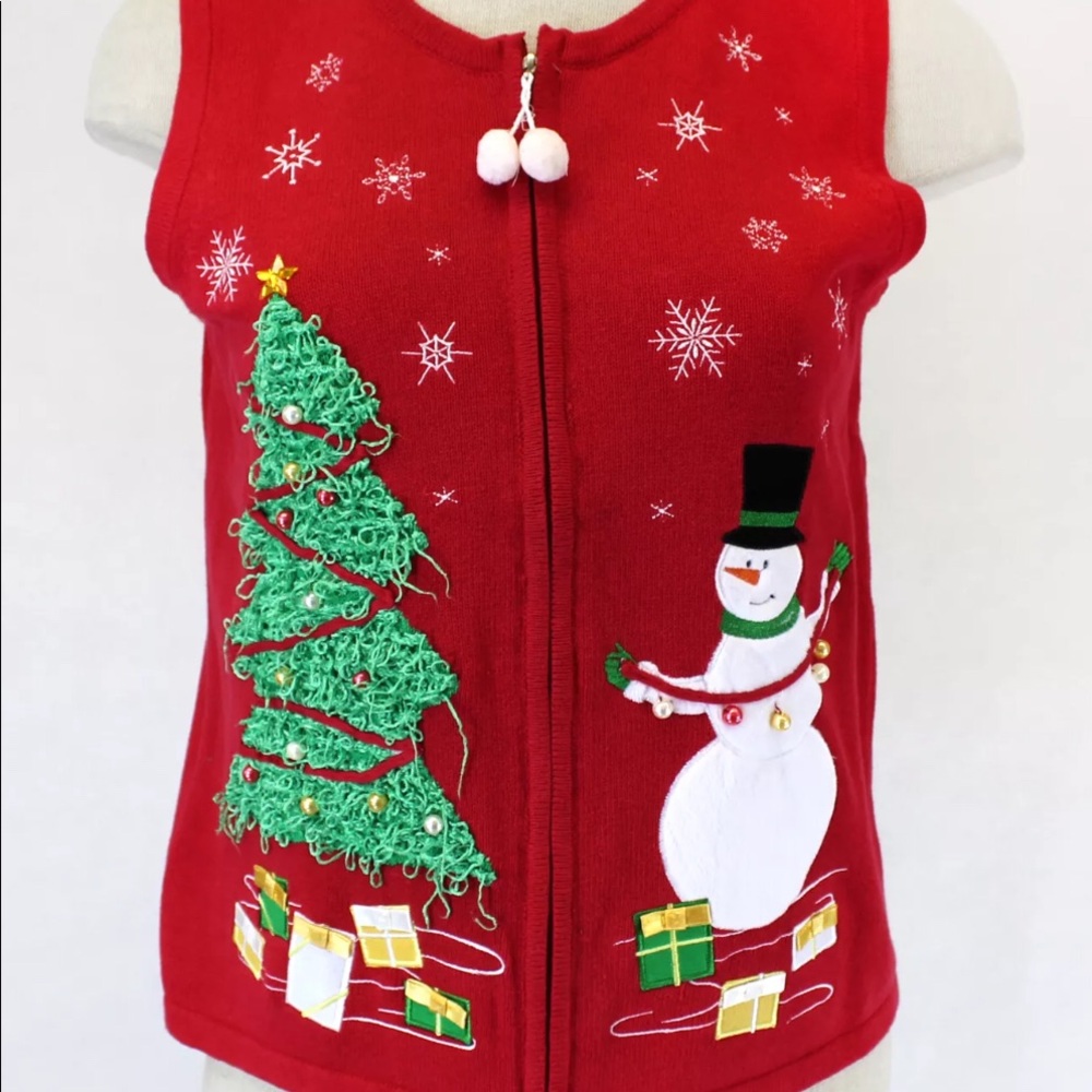 Ugly Christmas Sweater Vest Size Small and Medium